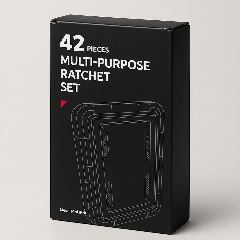 42-Piece Multi-Purpose Ratchet Set, Model M-42Pro