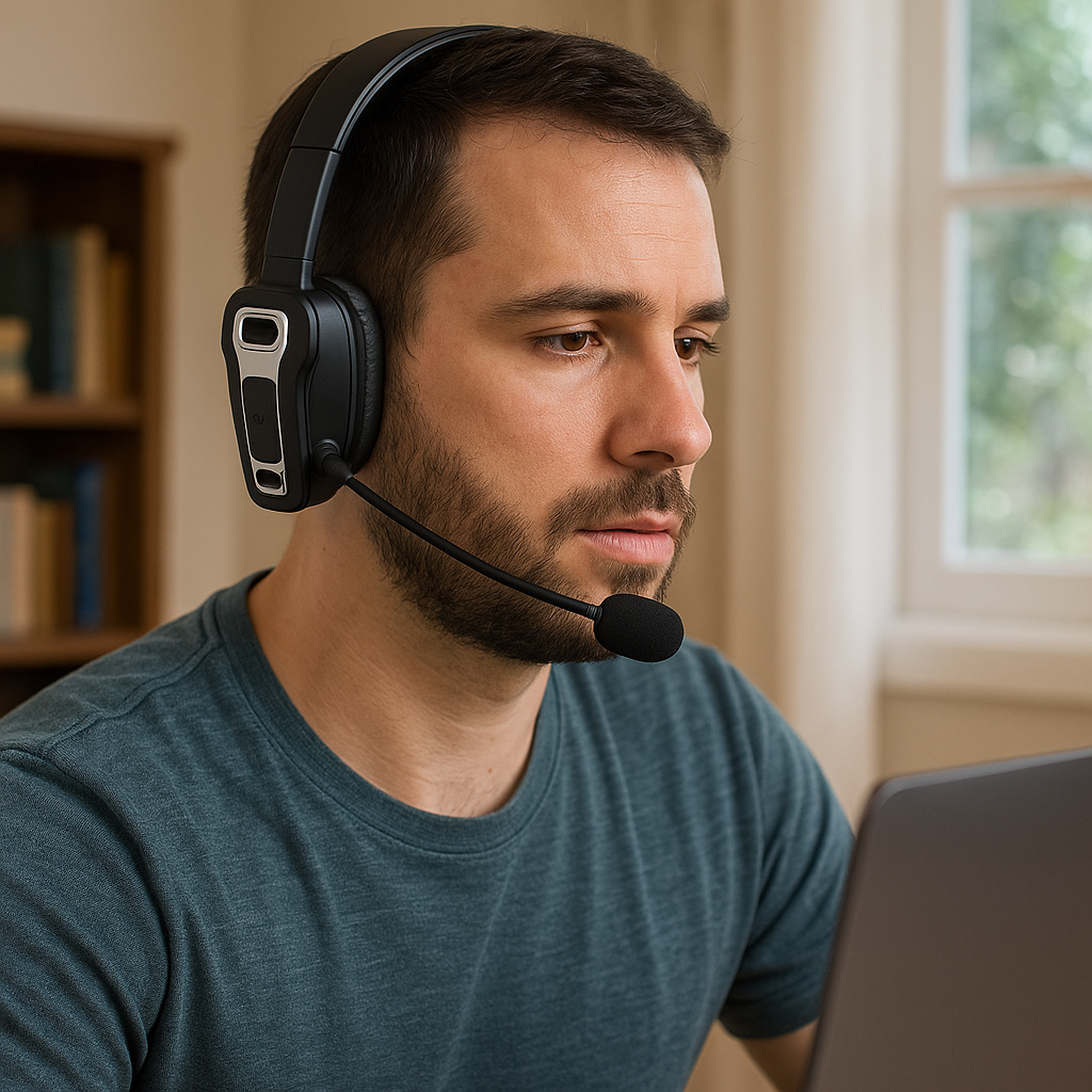 KH-23 Wireless Headset with Directional Mic, Bluetooth