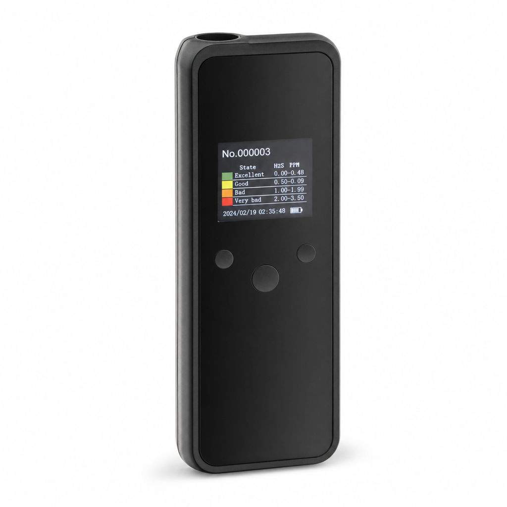 Digital Breath Alcohol Detector with Color Display, Black