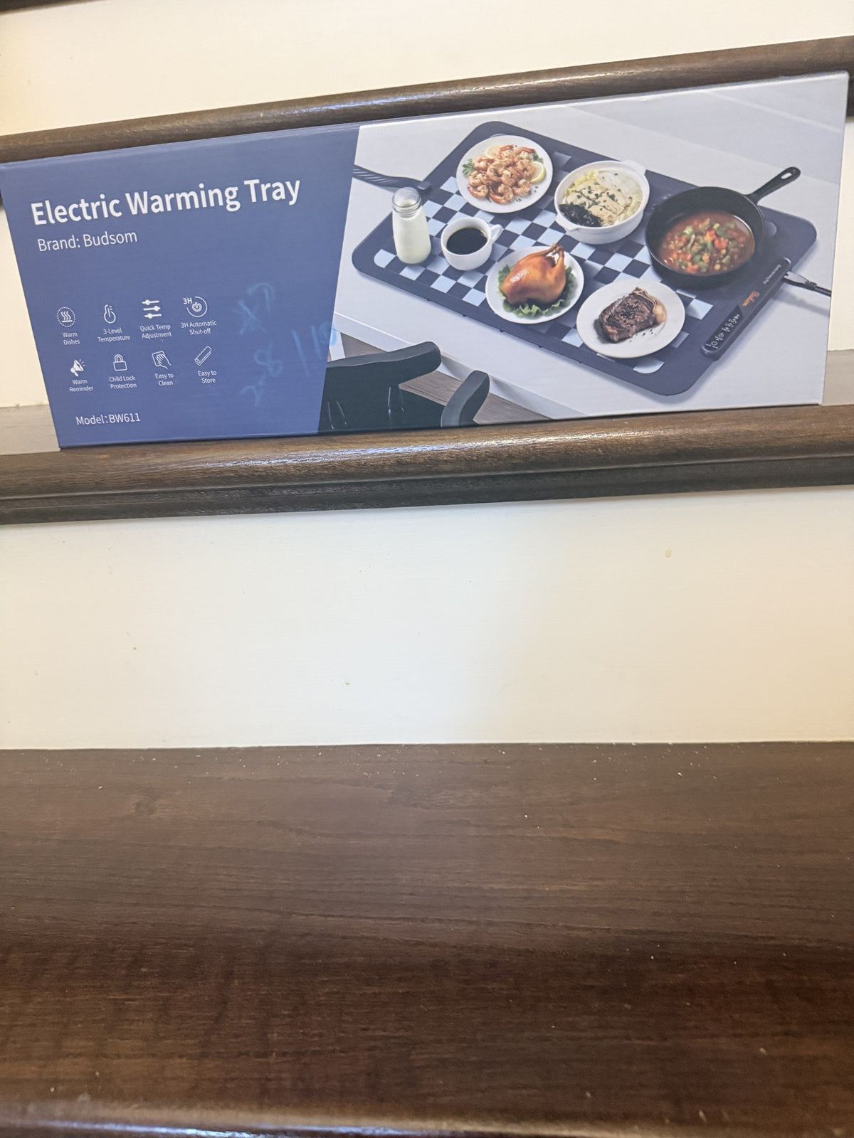 Budsom Electric Warming Tray BW611, 3 Temp Levels