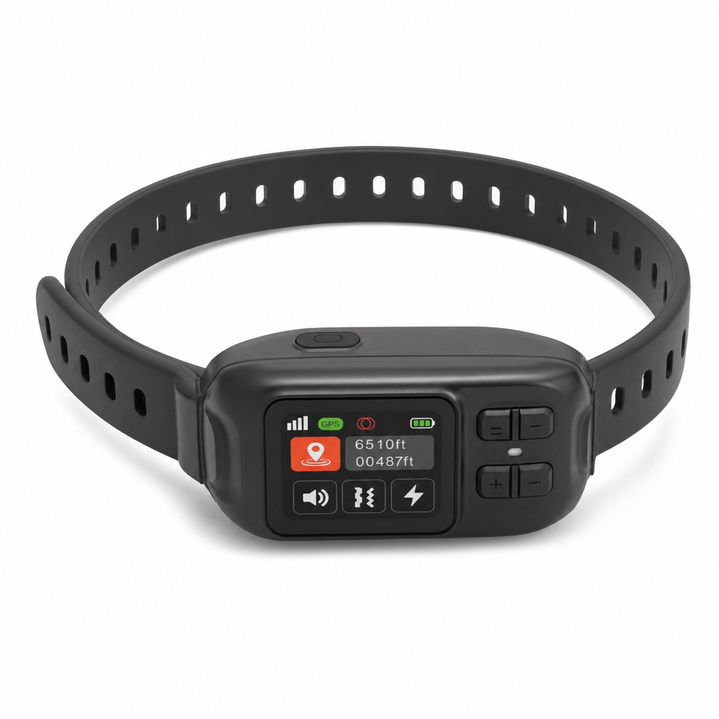 ZF550 GPS Wireless Dog Fence Collar, No Wires