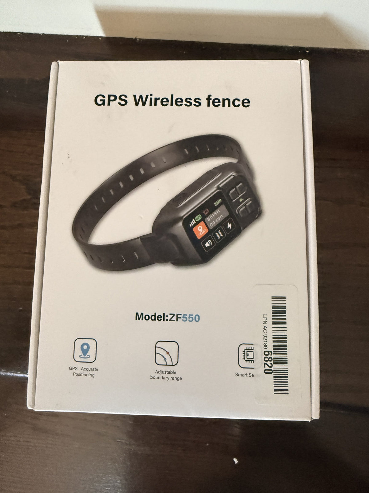 ZF550 GPS Wireless Dog Fence Collar, No Wires