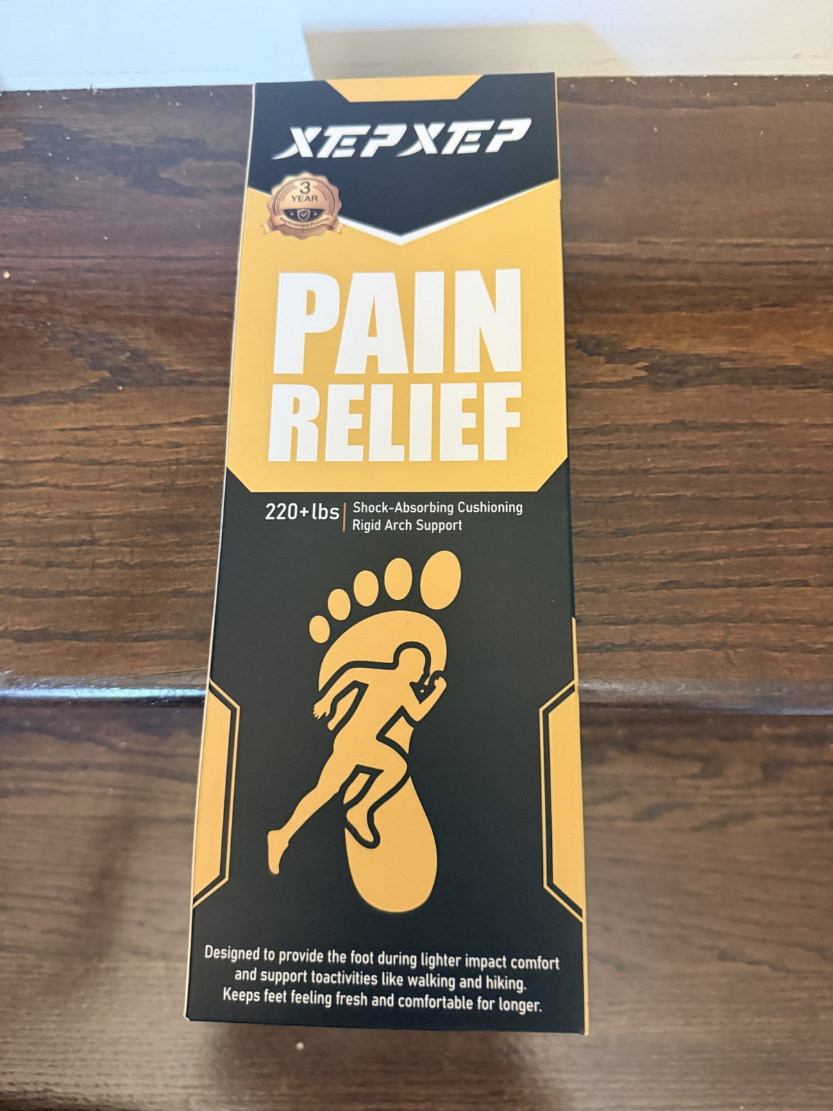XEPXEP Pain Relief Insoles, Arch Support, 220+ lbs