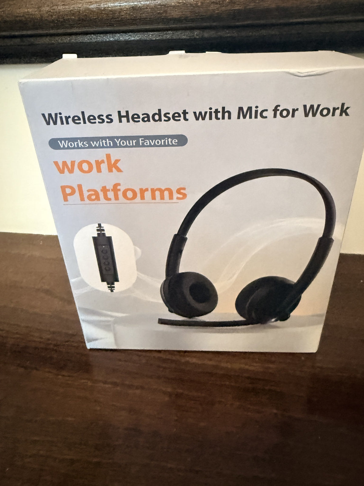 Wireless Headset with Mic for Work, Teams & Zoom Ready