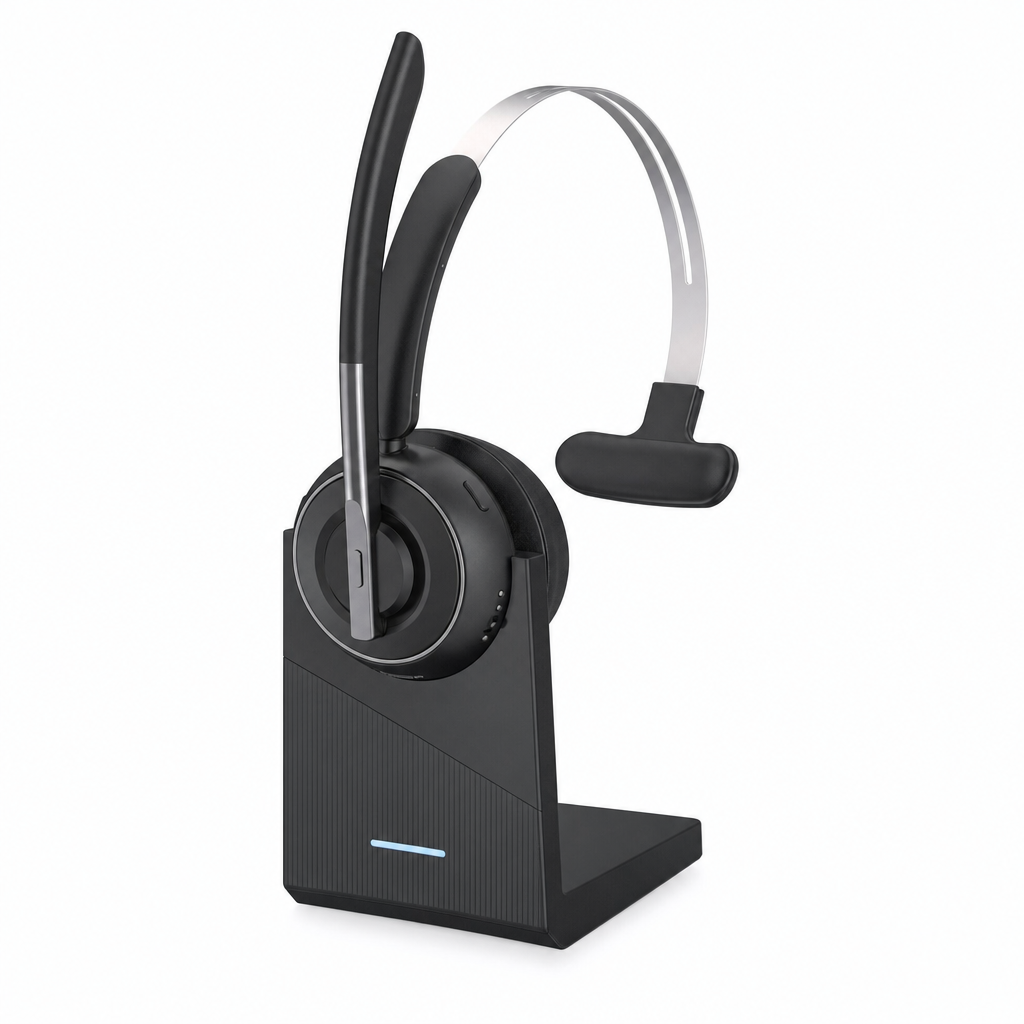 KH122M Wireless Mono Headset with Charging Base & Mic