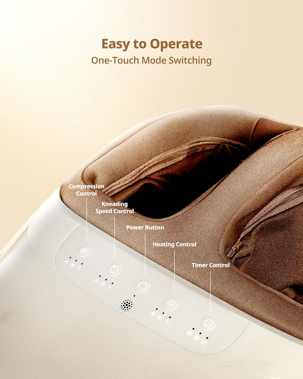 Shiatsu Foot Massager Machine - Heat & Air Compression for Plantar Fasciitis Relief