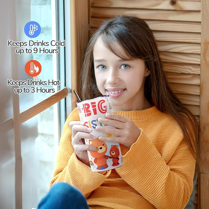 Big Sister Gift Set - 6-Piece New Sibling Gift for Girls with Plush Bear