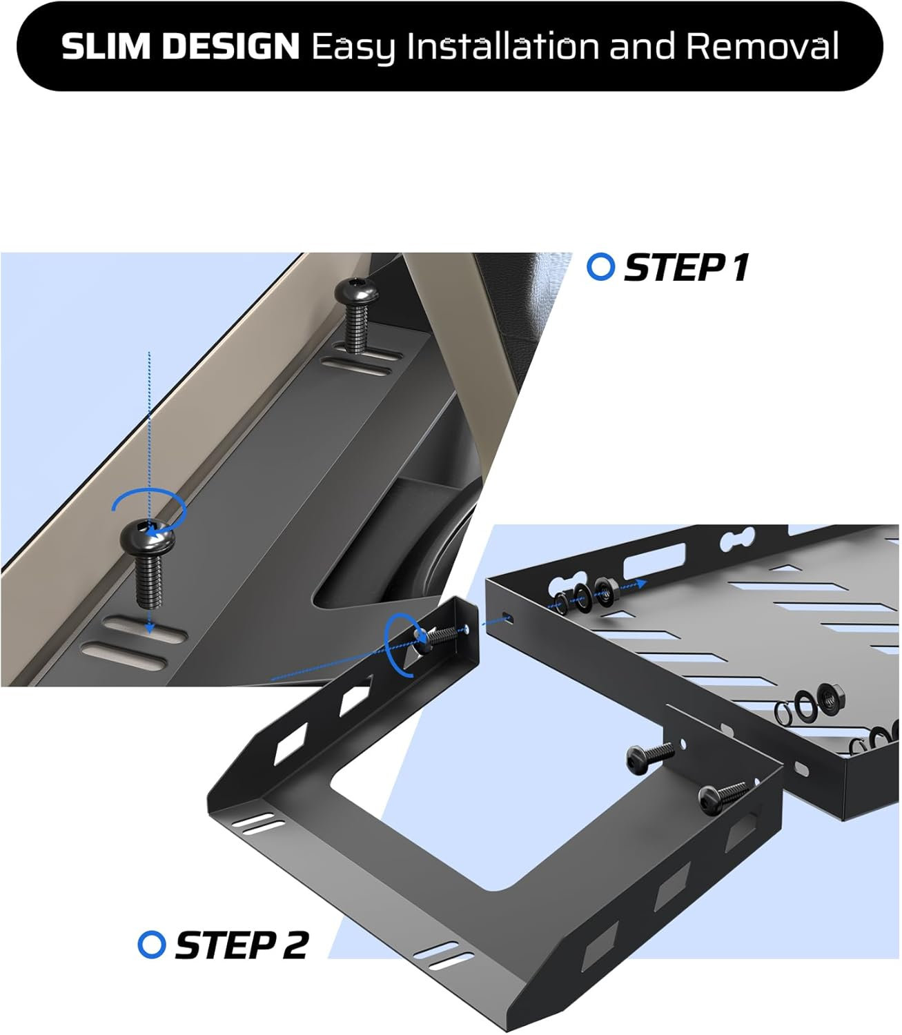 Jeep Wrangler Rear Cargo Rack Basket - JK JL 4-Door 2007-2025 Aluminum Alloy