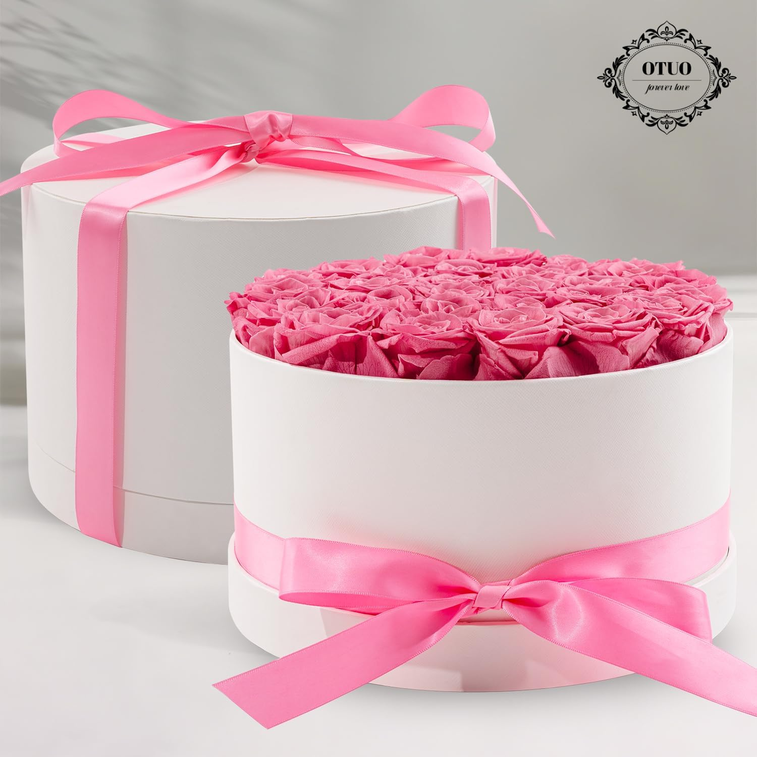 27 Piece Preserved Roses in Box - Forever Flowers Eternal Rose Gift for Mom Wife Anniversary Birthday Women