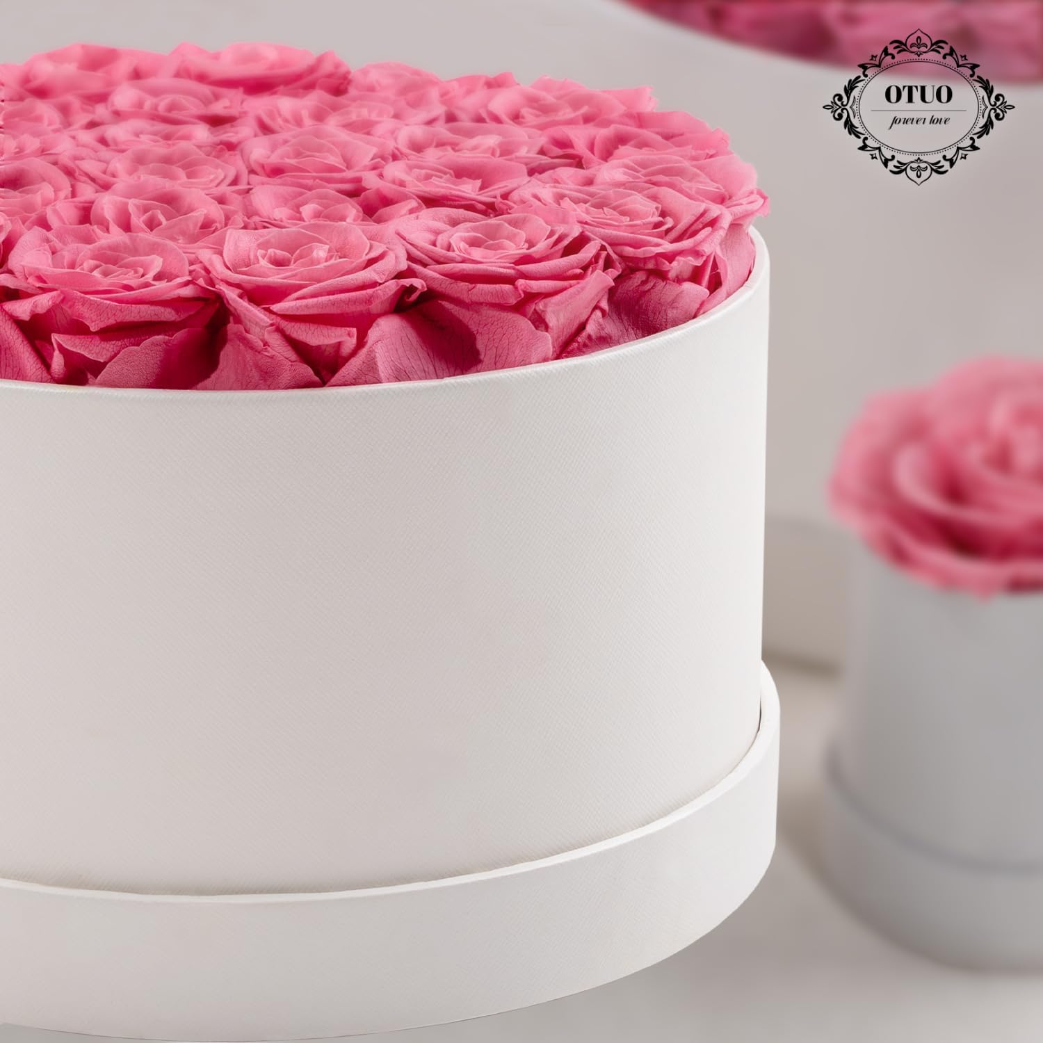 27 Piece Preserved Roses in Box - Forever Flowers Eternal Rose Gift for Mom Wife Anniversary Birthday Women