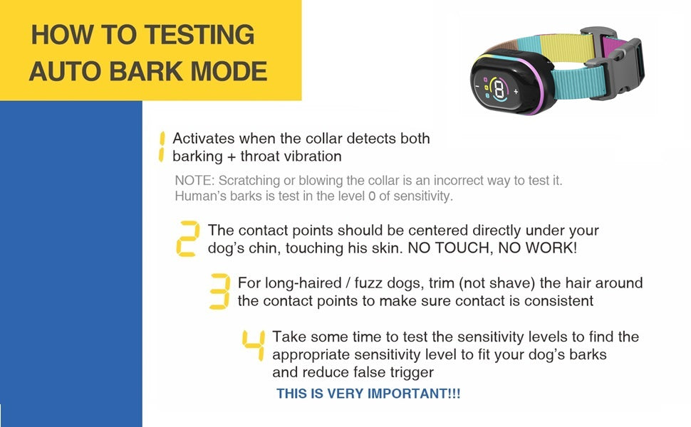 Auto Bark Collar for Small, Medium, Large Dogs