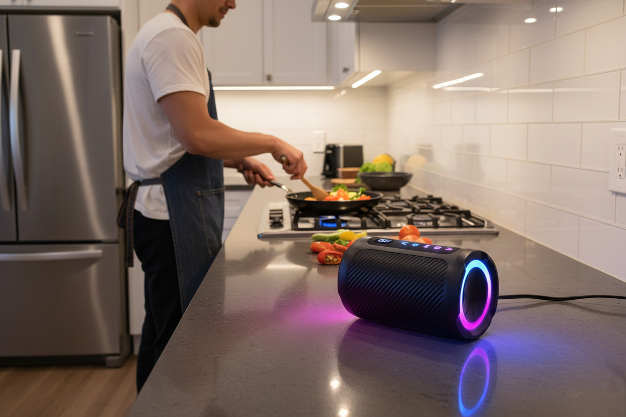 Bluetooth Speaker Kitchen Lifestyle