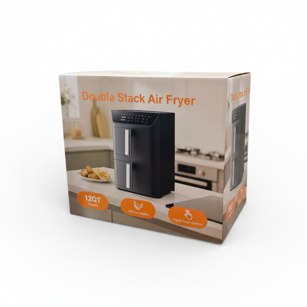 Clean eCommerce Double Stack Air Fryer Box