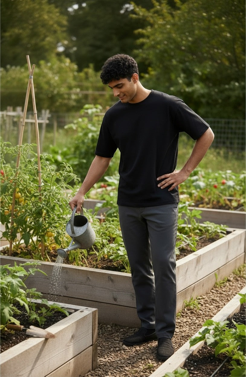 Exquisite Deal Shop 30ft drip irrigation system kit for garden watering, delivering water directly to plant roots.