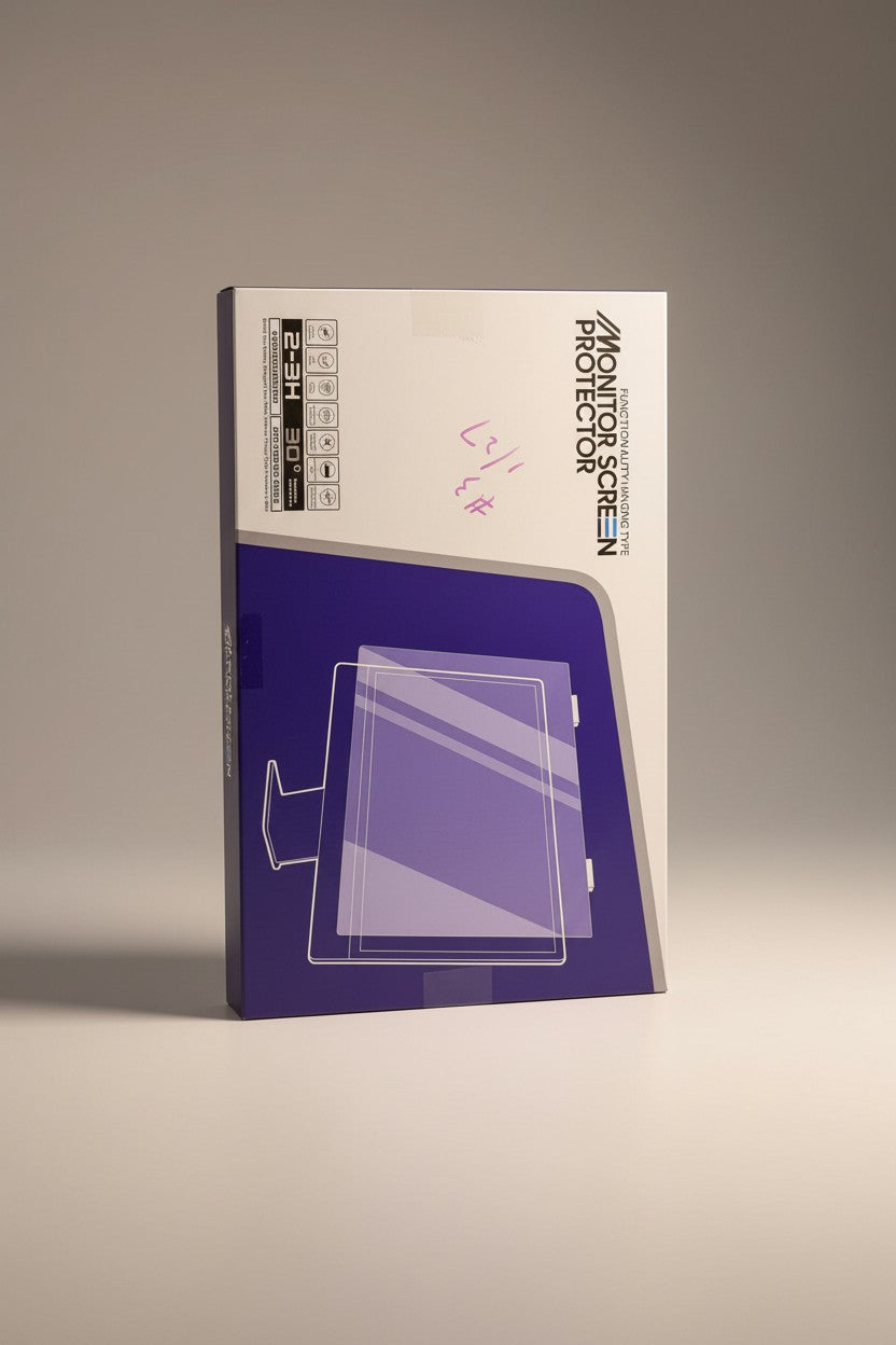 Exquisite Deal Shop hanging monitor screen protector with 30° privacy filter and anti-glare coating.