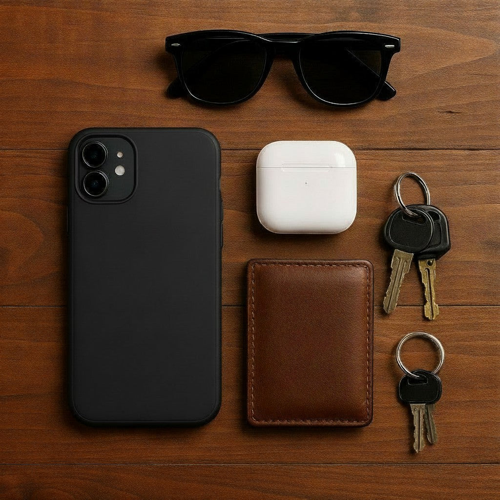Exquisite Deal Shop Luxeon matte black anti-fall shockproof iPhone case with fingerprint-resistant finish.