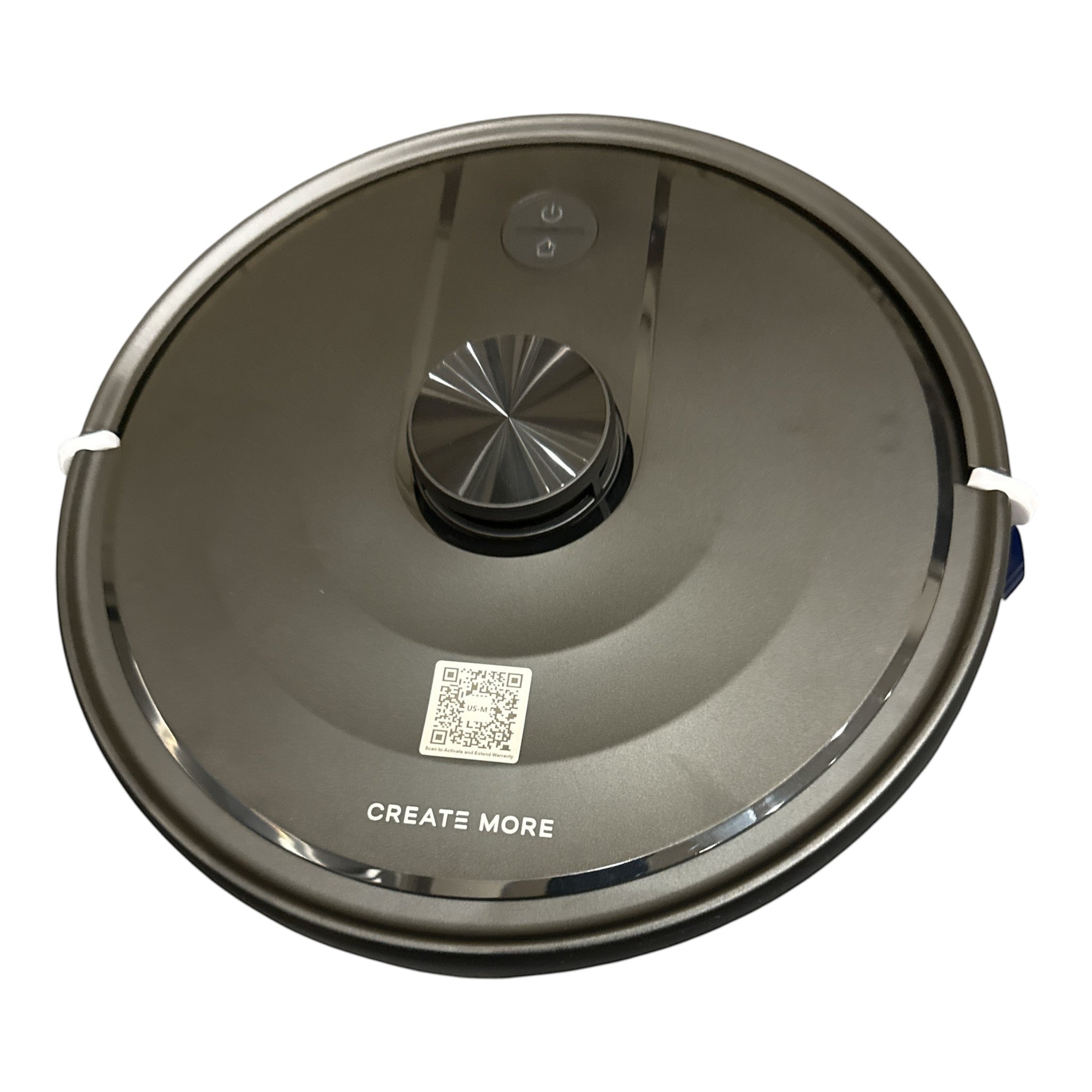 Exquisite Deal Shop M6 robot vacuum cleaner in dark grey with WiFi and remote control. Features intelligent navigation and app control.