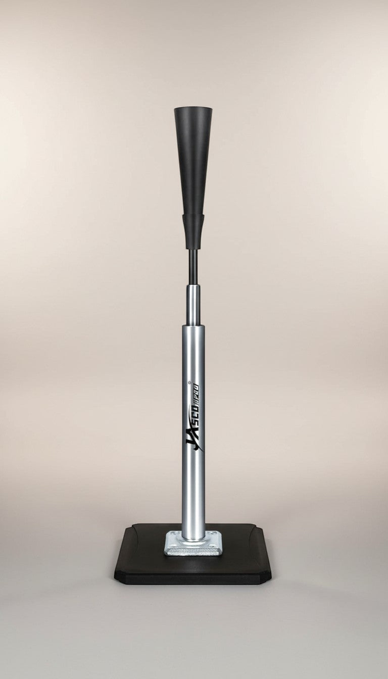 Exquisite Deal Shop portable batting tee with adjustable height from 24-46 inches, rubber top, and metal base.