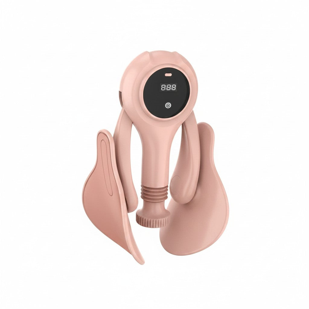 Exquisite Deal Shop Rose Count personal massager in pink, rechargeable with LED display and multiple intensity modes.