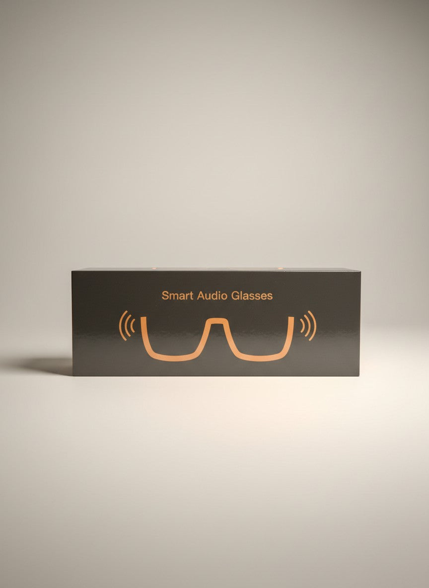 Exquisite Deal Shop Smart Audio Glasses with open-ear Bluetooth speakers and microphone for calls and music.