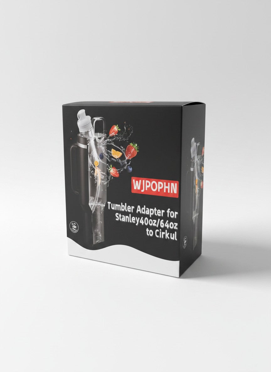 Exquisite Deal Shop WJPOPHN tumbler adapter packaging for Stanley 40oz and 64oz bottles to fit Cirkul caps.