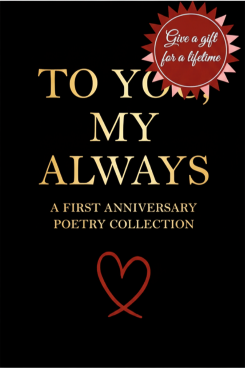 Full Size Valentine's Book Cover with Starburst