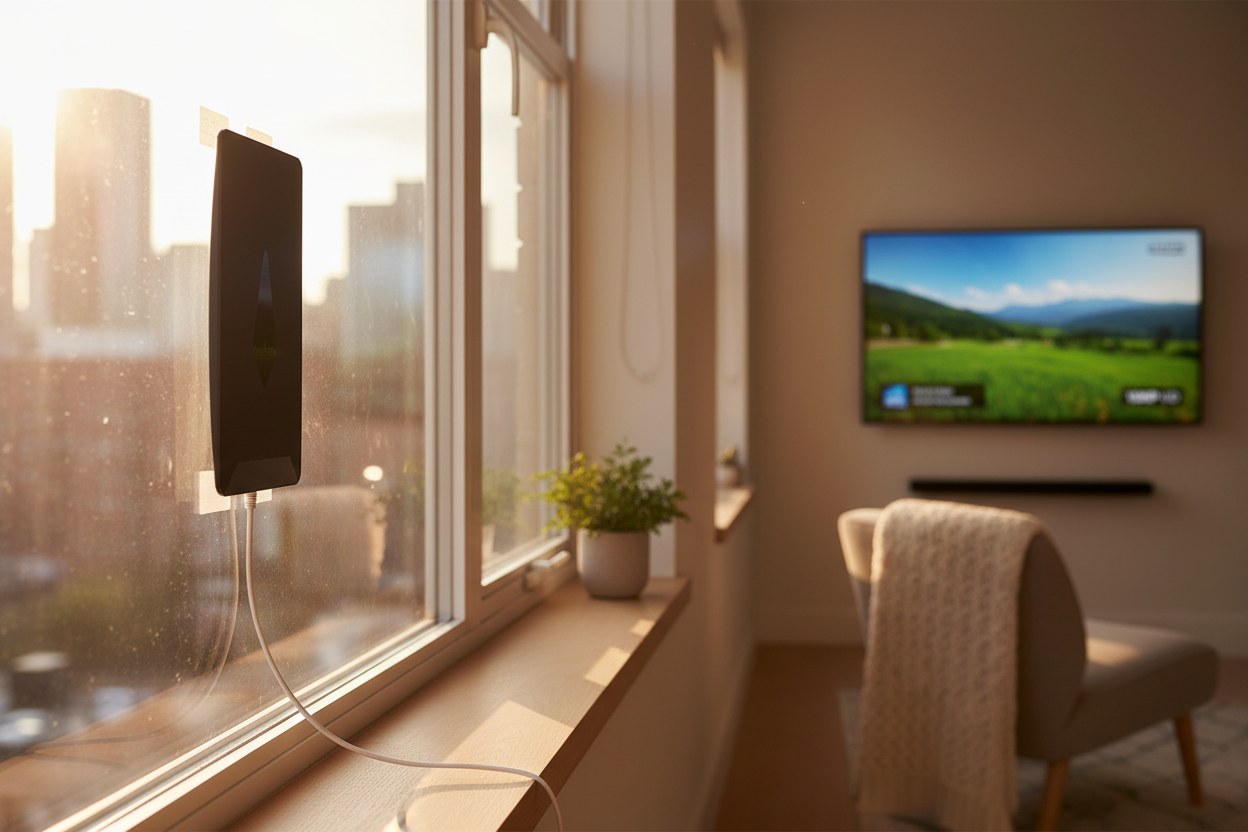 HD021 Antenna Window Sill Lifestyle