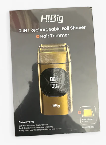 HiBig Double Foil Shaver 2-in-1 Electric Razor