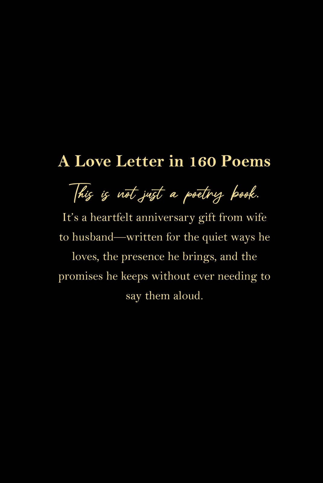 To You, My Always: First Anniversary Poetry Collection - Romantic Love Poems (Paperback & Hardcover)