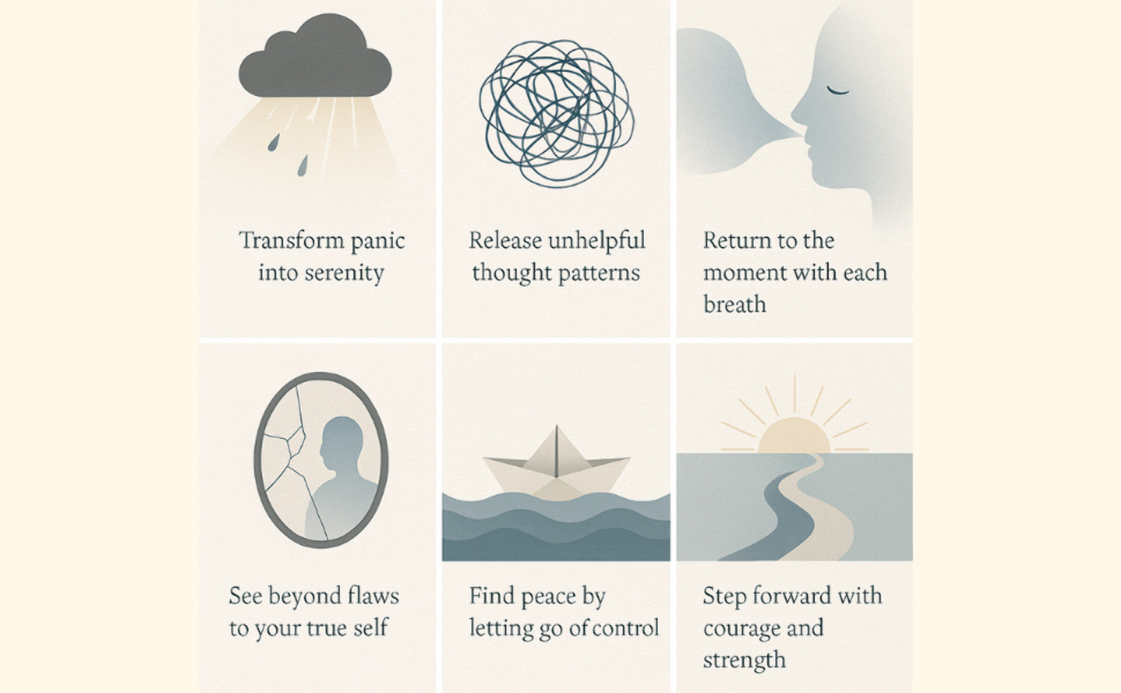 Goodbye Anxiety, Hello Peace: Finding Zen One Verse at a Time - Mindfulness Book (Paperback & Hardcover)