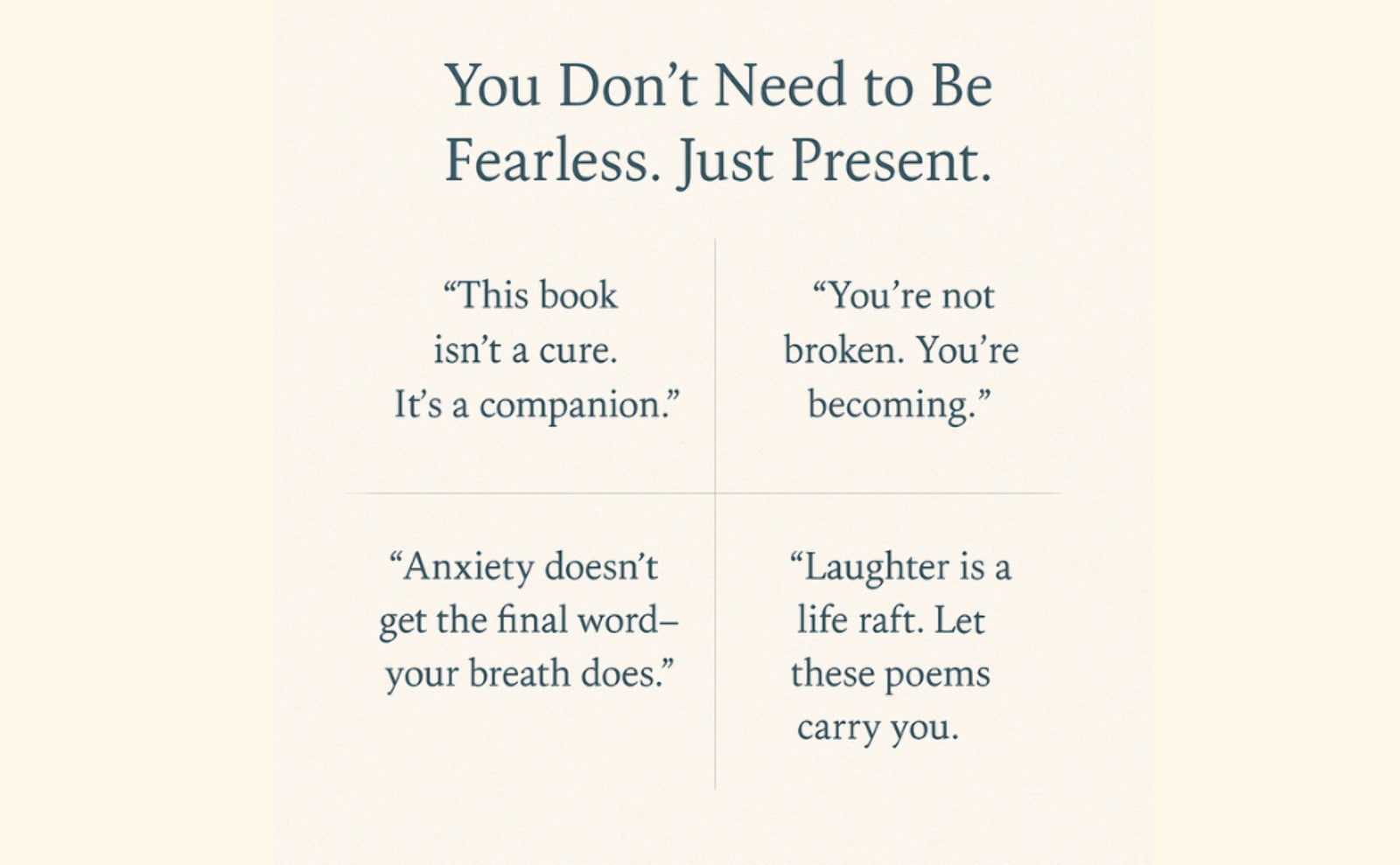 Goodbye Anxiety, Hello Peace: Finding Zen One Verse at a Time - Mindfulness Book (Paperback & Hardcover)