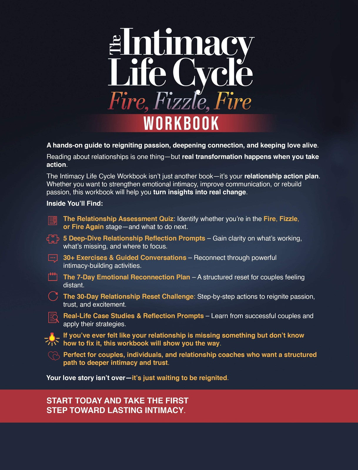 The Intimacy Life Cycle, Fire, Fizzle, Fire - Workbook (Paperback or Hardcover)
