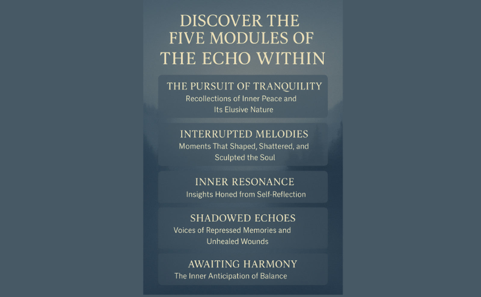 The Echo Within: Finding Peace, Power & Light Ahead - Self-Help Book (Paperback & Hardcover)
