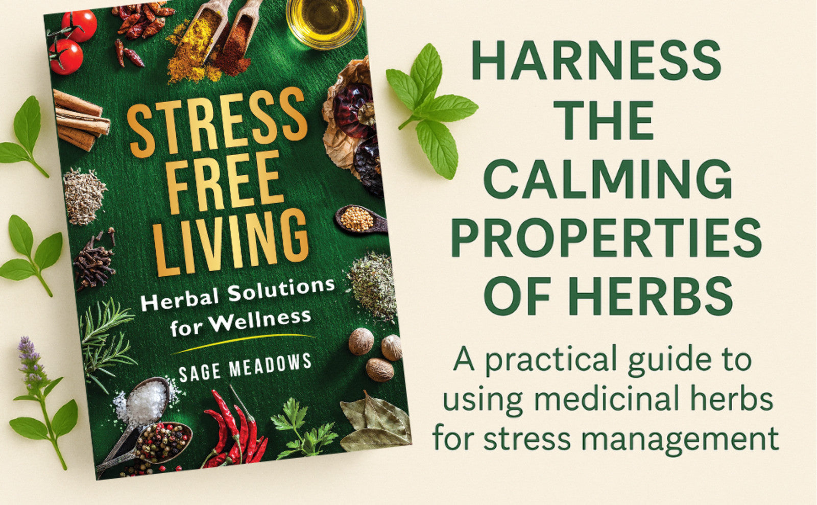Stress-Free Living: Herbal Solutions for Wellness - Natural Health Guide (Paperback & Hardcover)