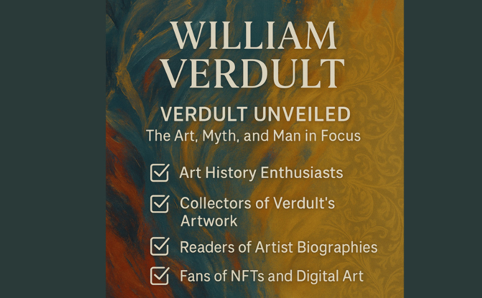 Verdult Unveiled: Art, Myth & Man in Focus by A. Perkins - Artist Biography (Paperback & Hardcover)