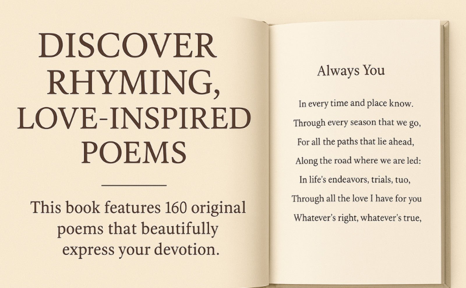 Always You: First Anniversary Poetry Collection - Romantic Love Poems (Paperback & Hardcover)