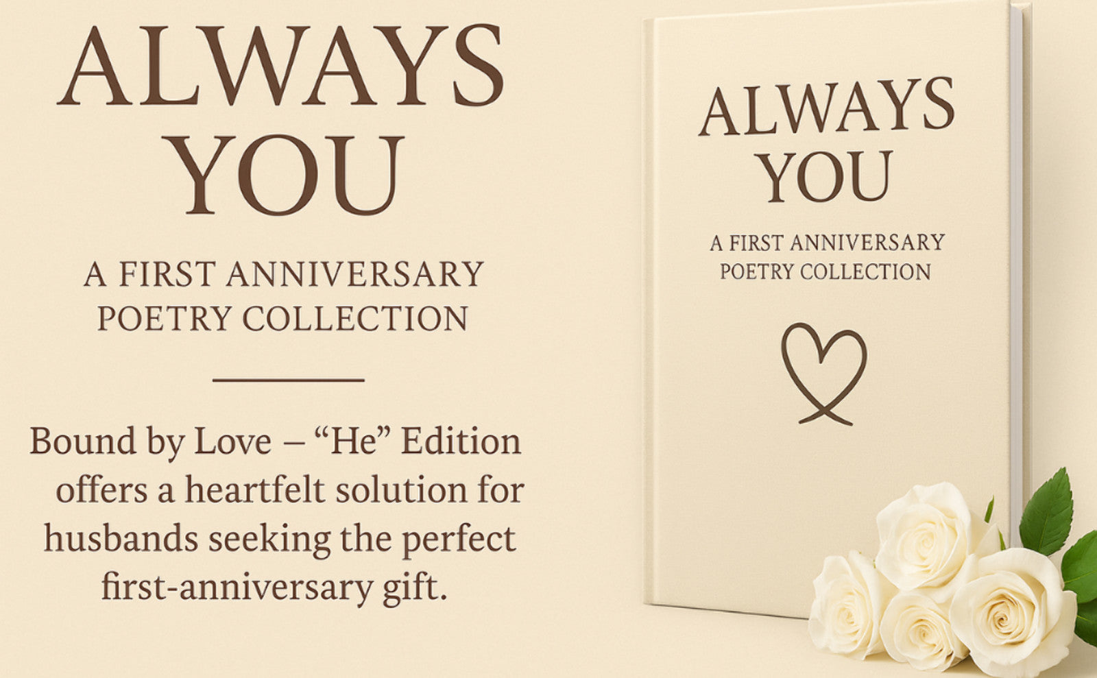 Always You – A First Anniversary Poetry Collection (Paperback or Hardcover)