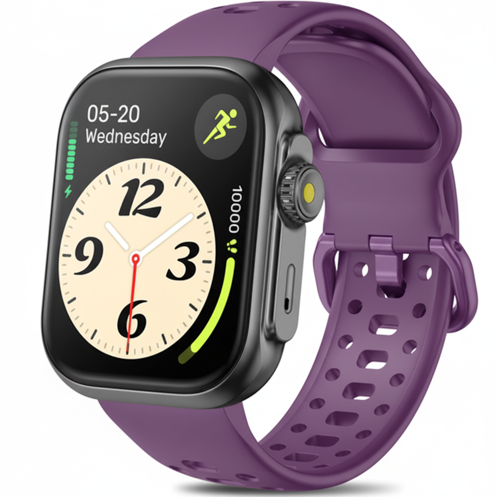 Smartwatch with Purple Band