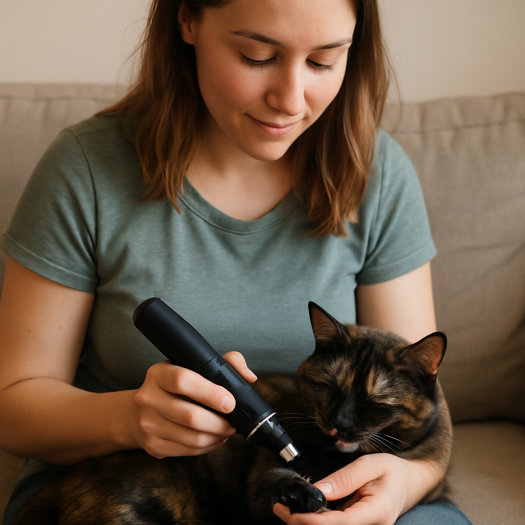 Pet Nail Grinder LCD Dog Cat Electric Trimmer USB Rechargeable