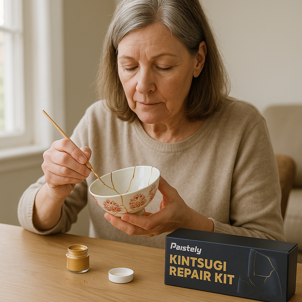 Daistely Kintsugi Repair Kit Gold Ceramic Pottery DIY Epoxy