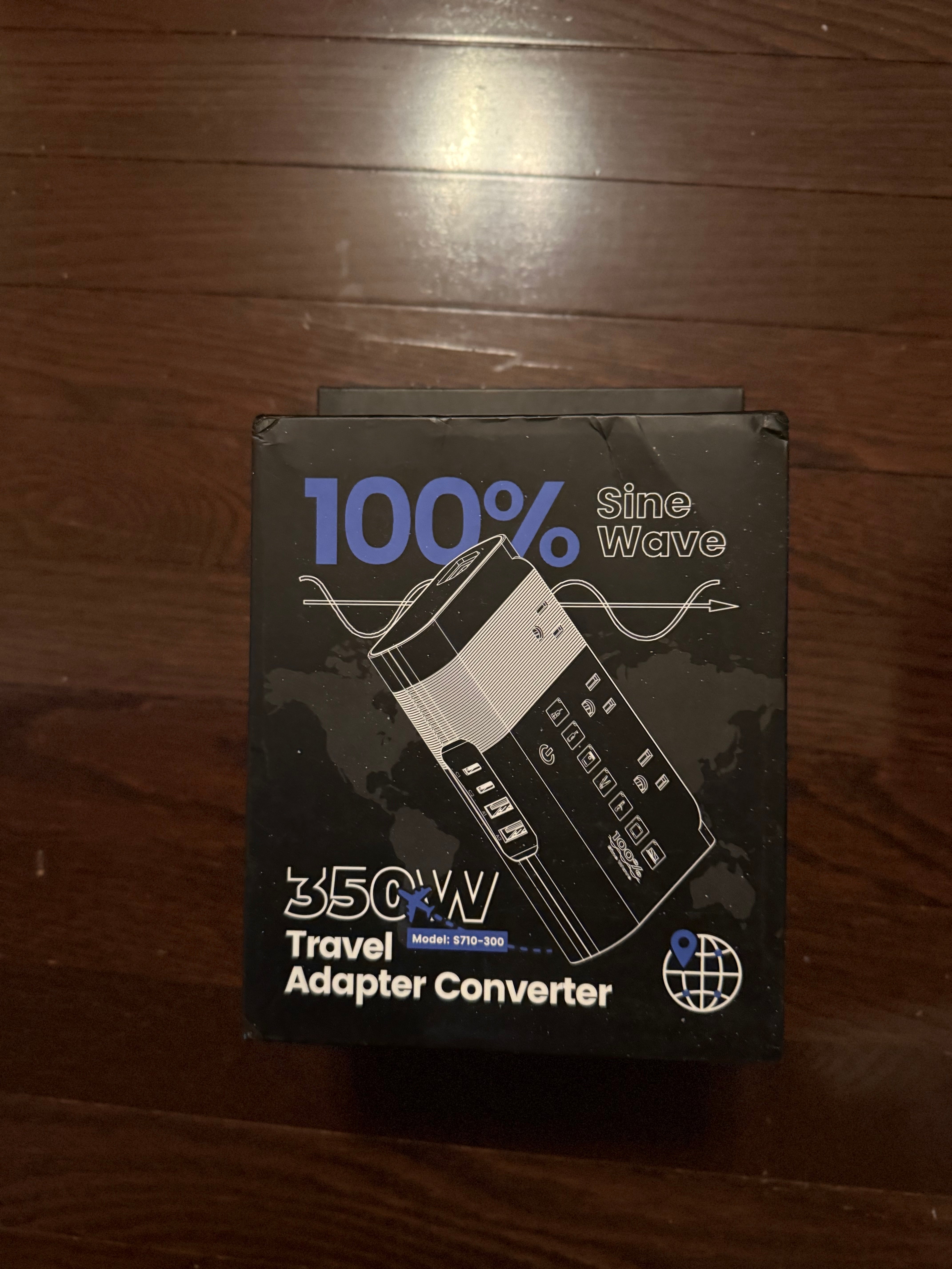 **Voltage Converter 220 to 110, 350W, Universal Travel Adapter, 2 USB-C, 2 USB-A
