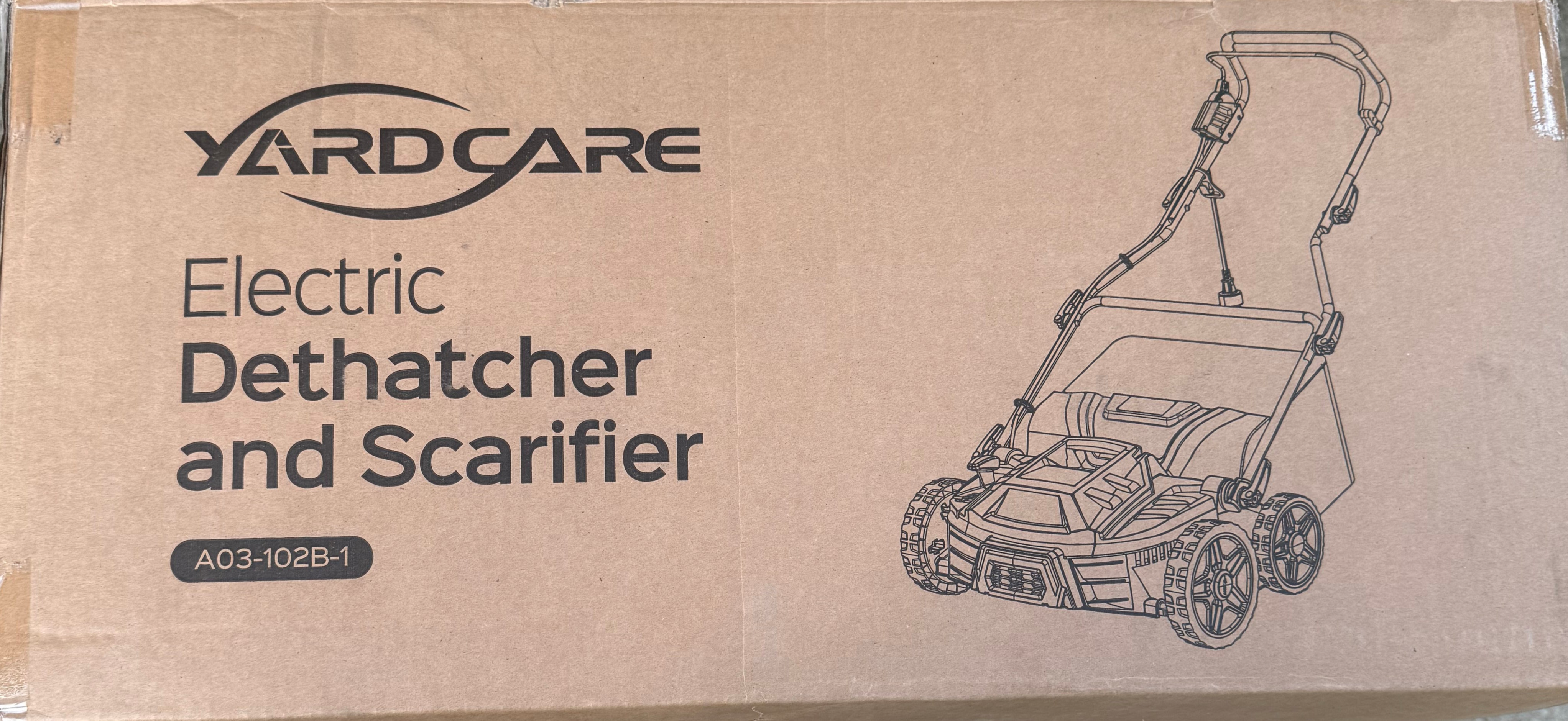 Electric Dethatcher and Scarifier, 2-in-1 Powerful Lawn Dethatcher