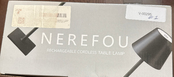 Nerefou Cordless Table Lamp features a powerful 5200mAh battery - Silver