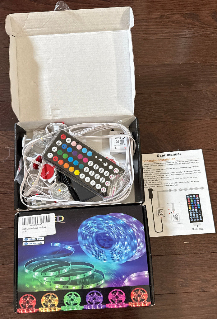 16.4FT RGB LED lights designed for enduring performance. Featuring 25 vibrant LEDs, 2 Pack
