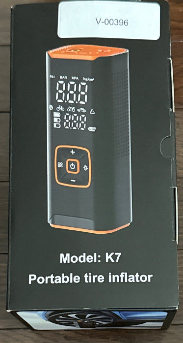 The QKMPOM Portable Tire Inflator – Model K7 delivers rapid inflation
