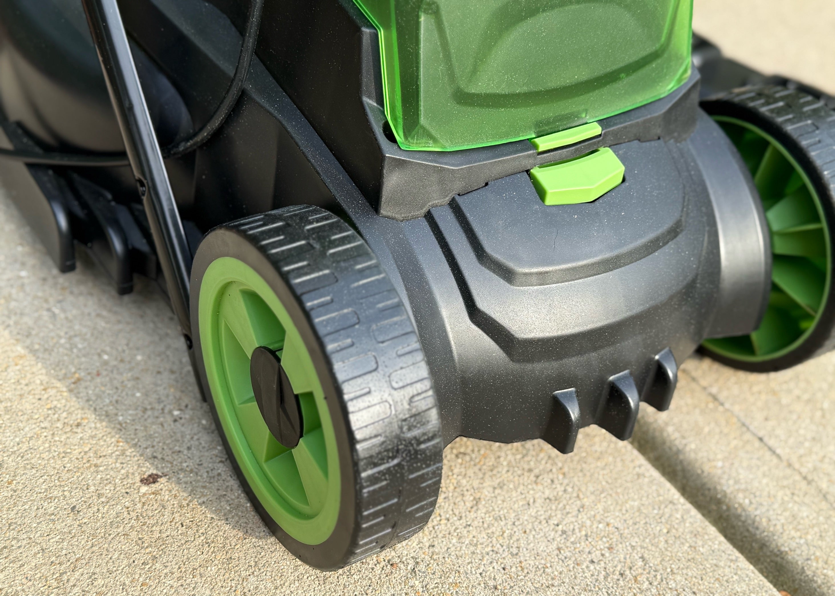 Check electric lawn mower