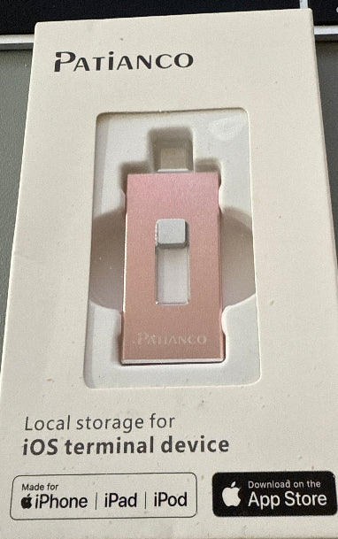 The Patianco Photo Stick Apple MFi Certified 128GB is a reliable storage solution