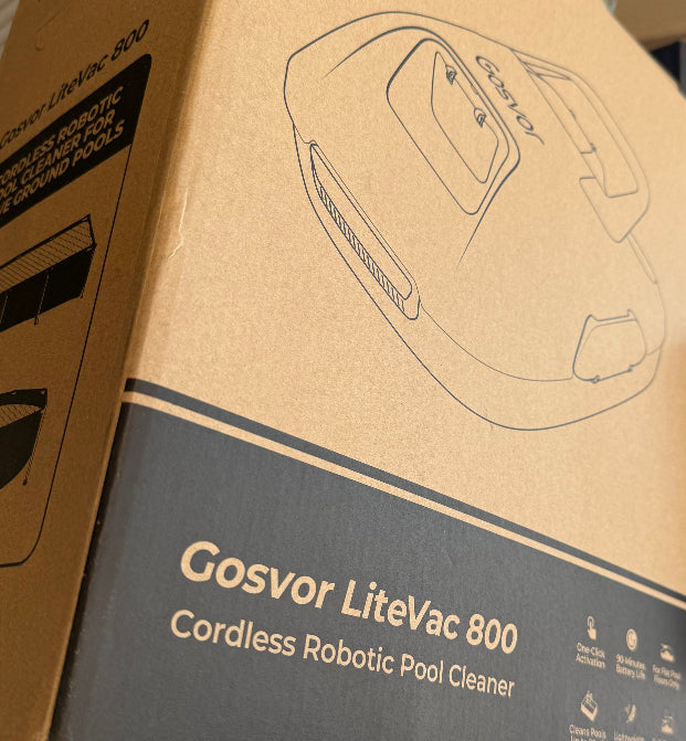 Gosvor Cordless Robotic Pool Cleaner, Lasts 90 Min, Automatic Vacuum for Above-Ground Pools