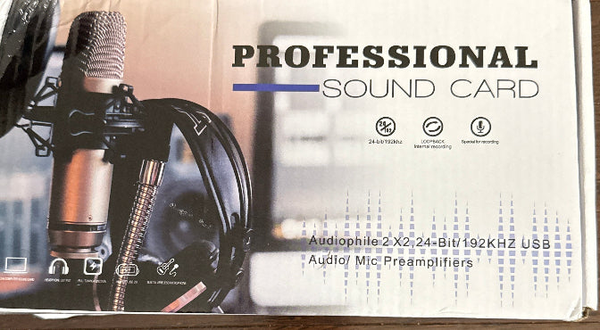Hosongin USB audio Interface Professional Recording Sound card