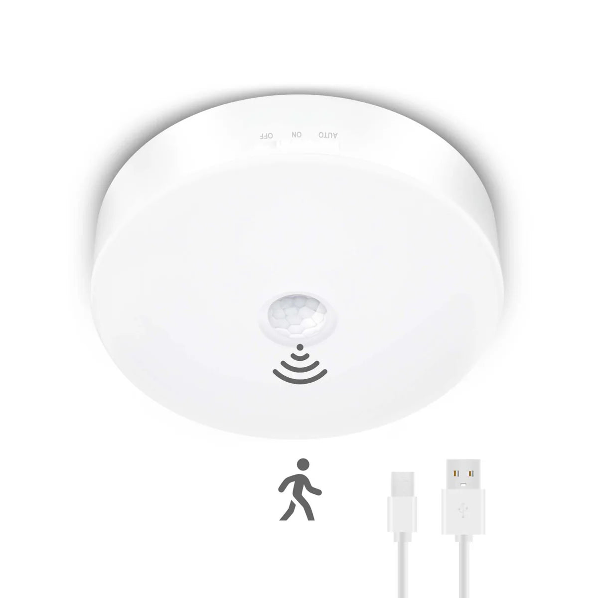 TOOWELL Motion Sensor Ceiling Light Battery Operated Indoor/Outdoor LED Ceiling